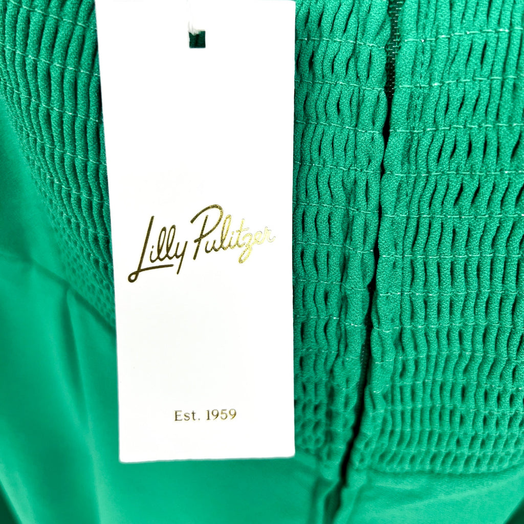 LILLY PULITZER Women's Zemira Sleeveless Jumpsuit Size 16 Green Fiddle Leaf NWT