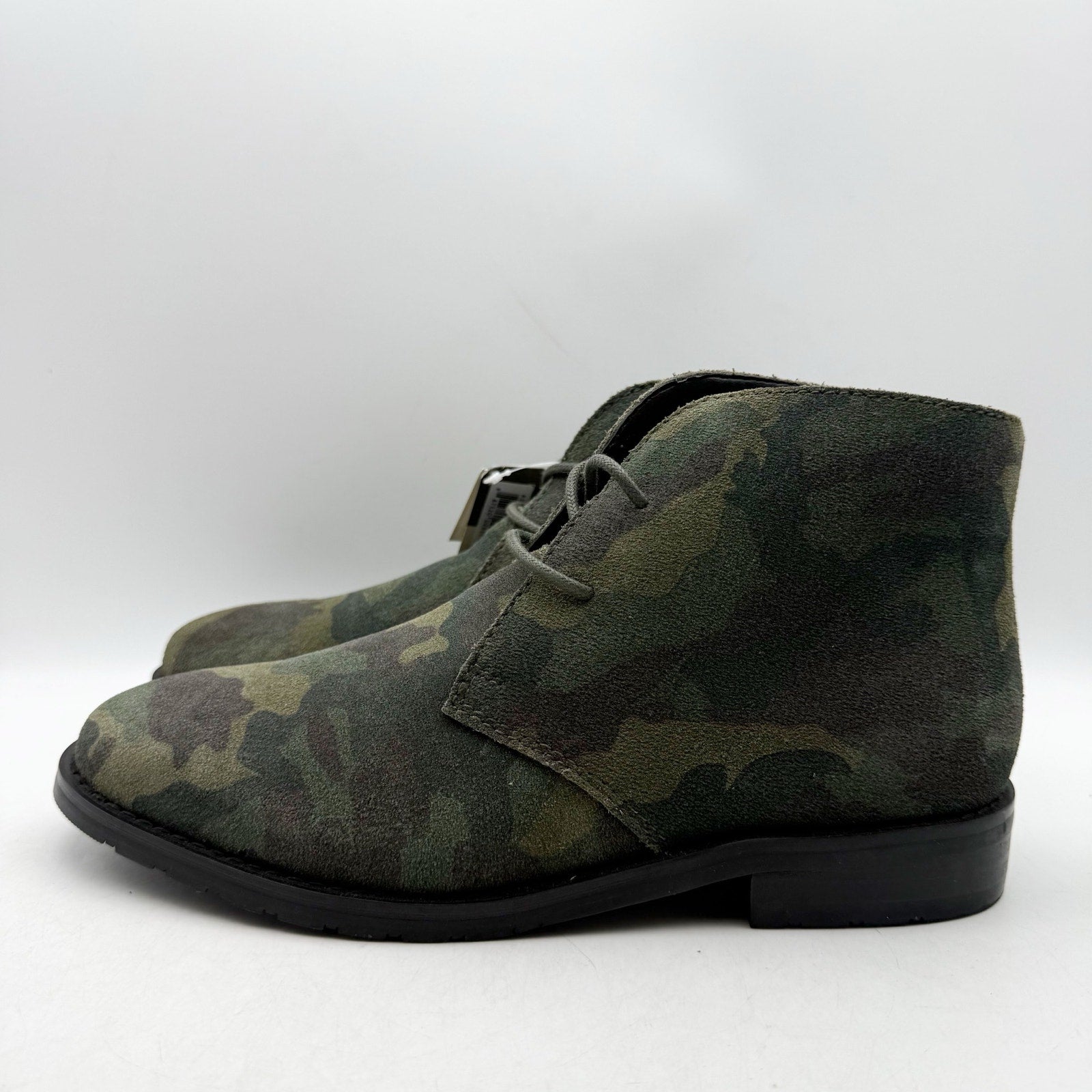 Dingo Mens Opie Lace up Ankle Boots US 8 D Green Camo Leather NWOB