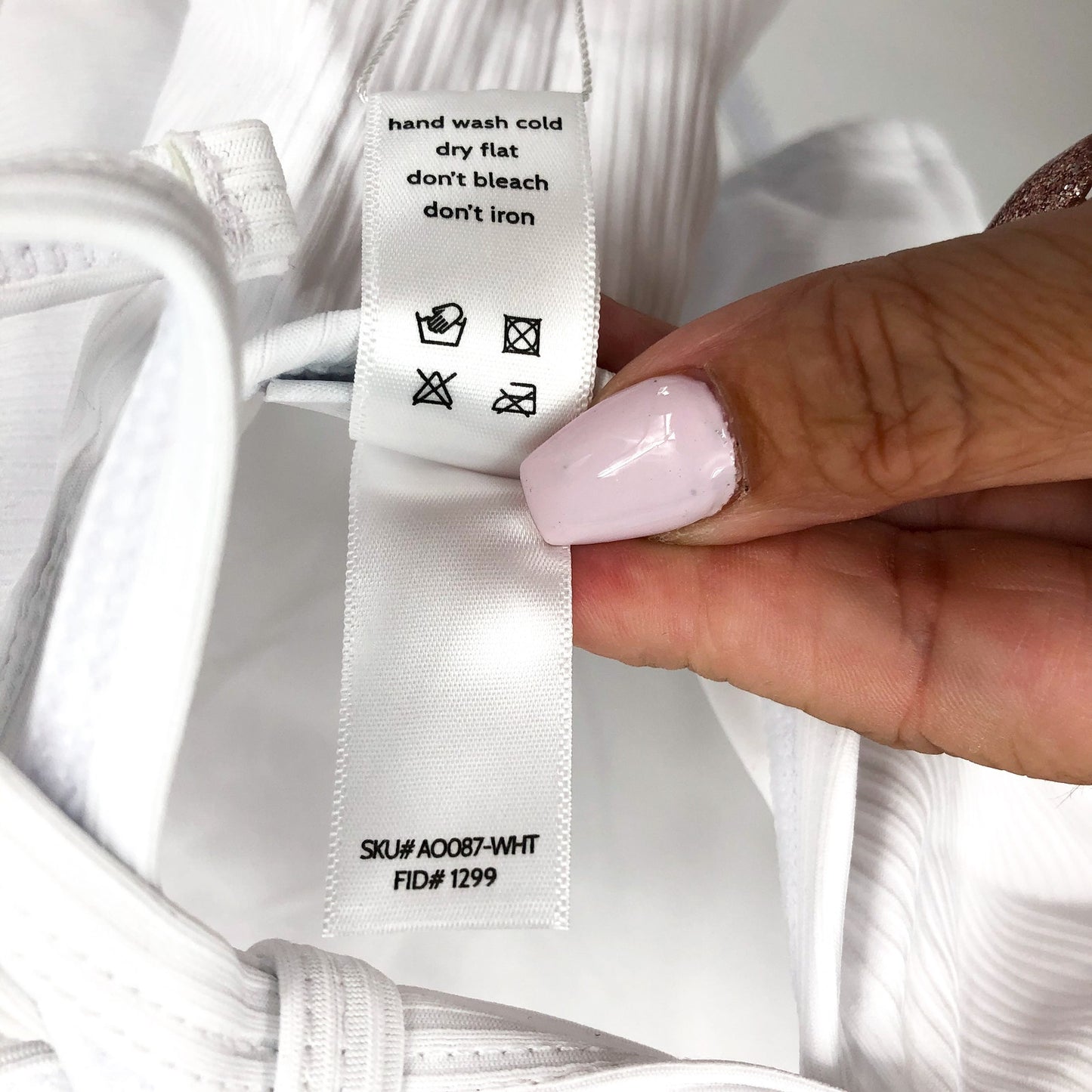 ANDIE SWIM Paloma One Piece Swimsuit XXL 18 Tall White Ribbed