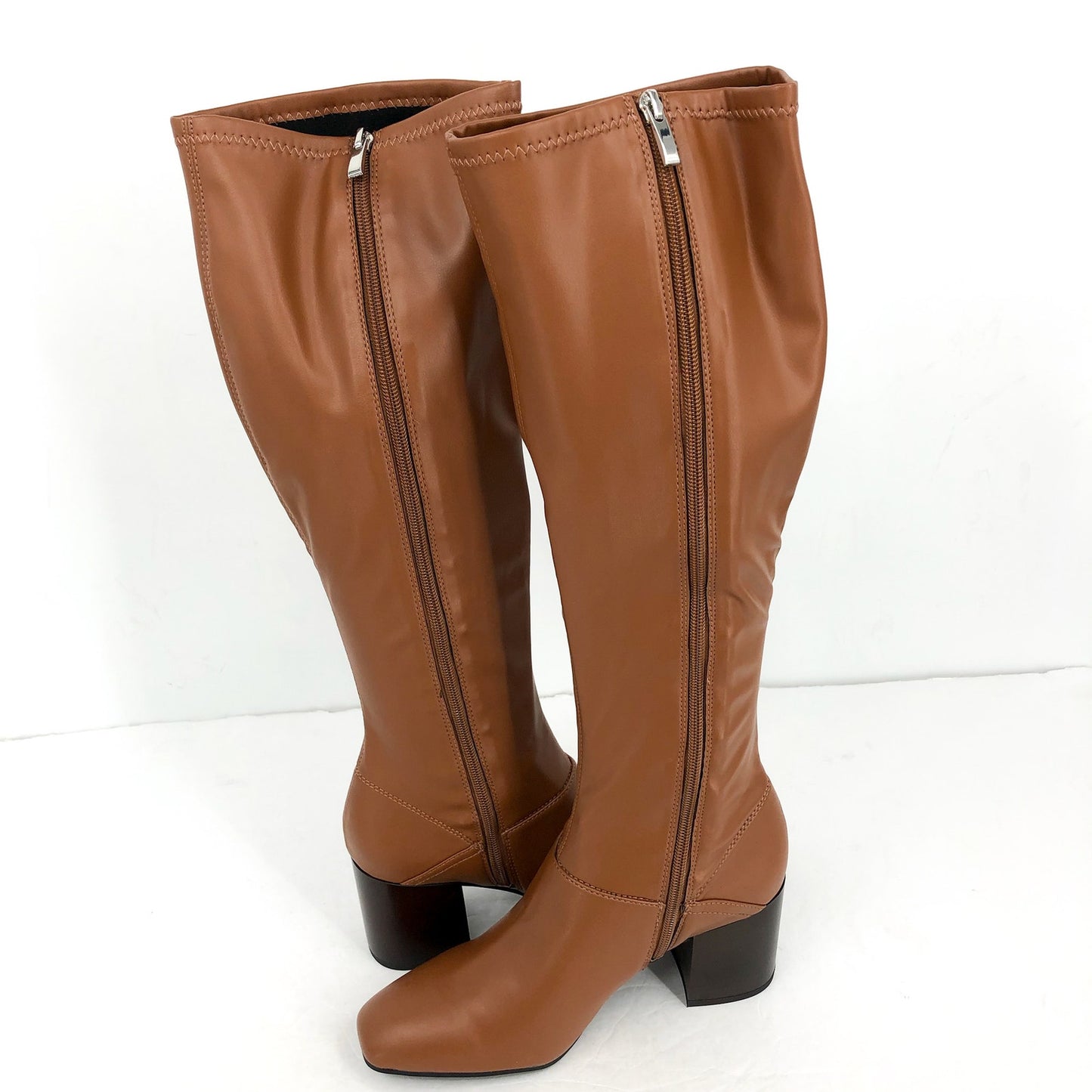 Franco Sarto Womens L-Tribute Knee High Boots US 8 M EU 38.5 Saddle Tan NIB