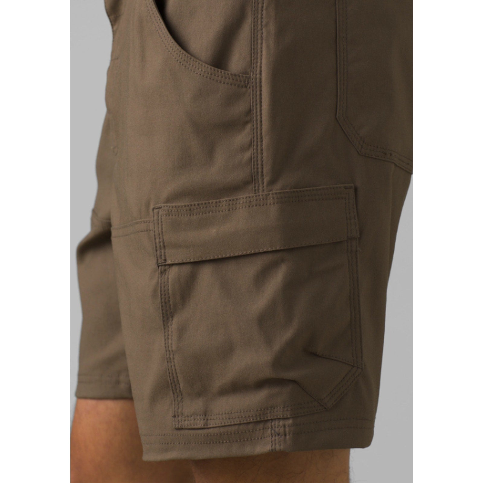prAna Mens Stretch Zion Shorts Size 28 Mud Brown 10 inch Inseam NWT