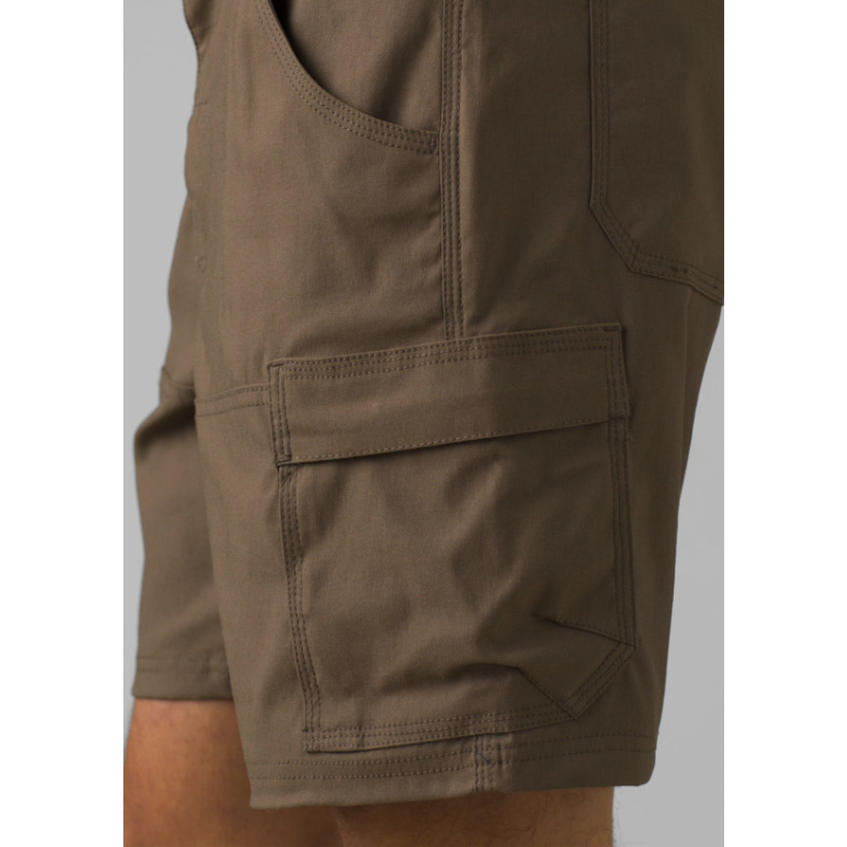 prAna Mens Stretch Zion Shorts Size 28 Mud Brown 10 inch Inseam NWT