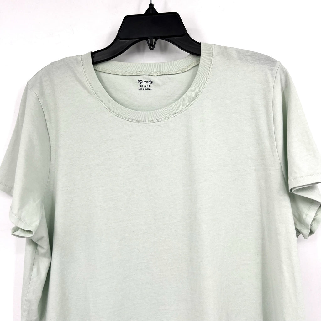 MADEWELL Women's Northside Vintage Tee XXL Green Ice Mint Short Sleeve J8526 NWT