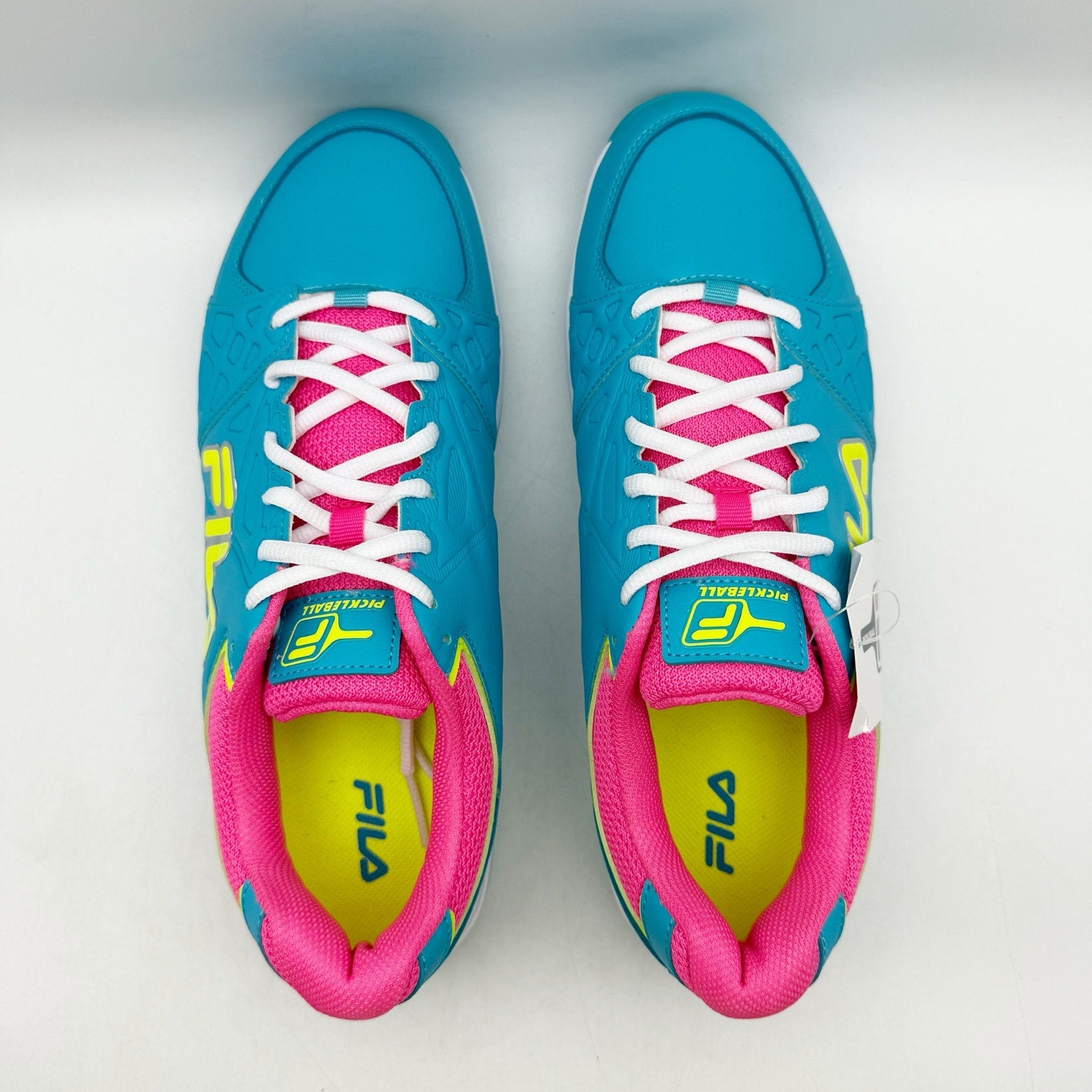FILA Womens Double Bounce 3 Pickleball Sneakers US 11 EU 42.5 Blue Pink NWOB