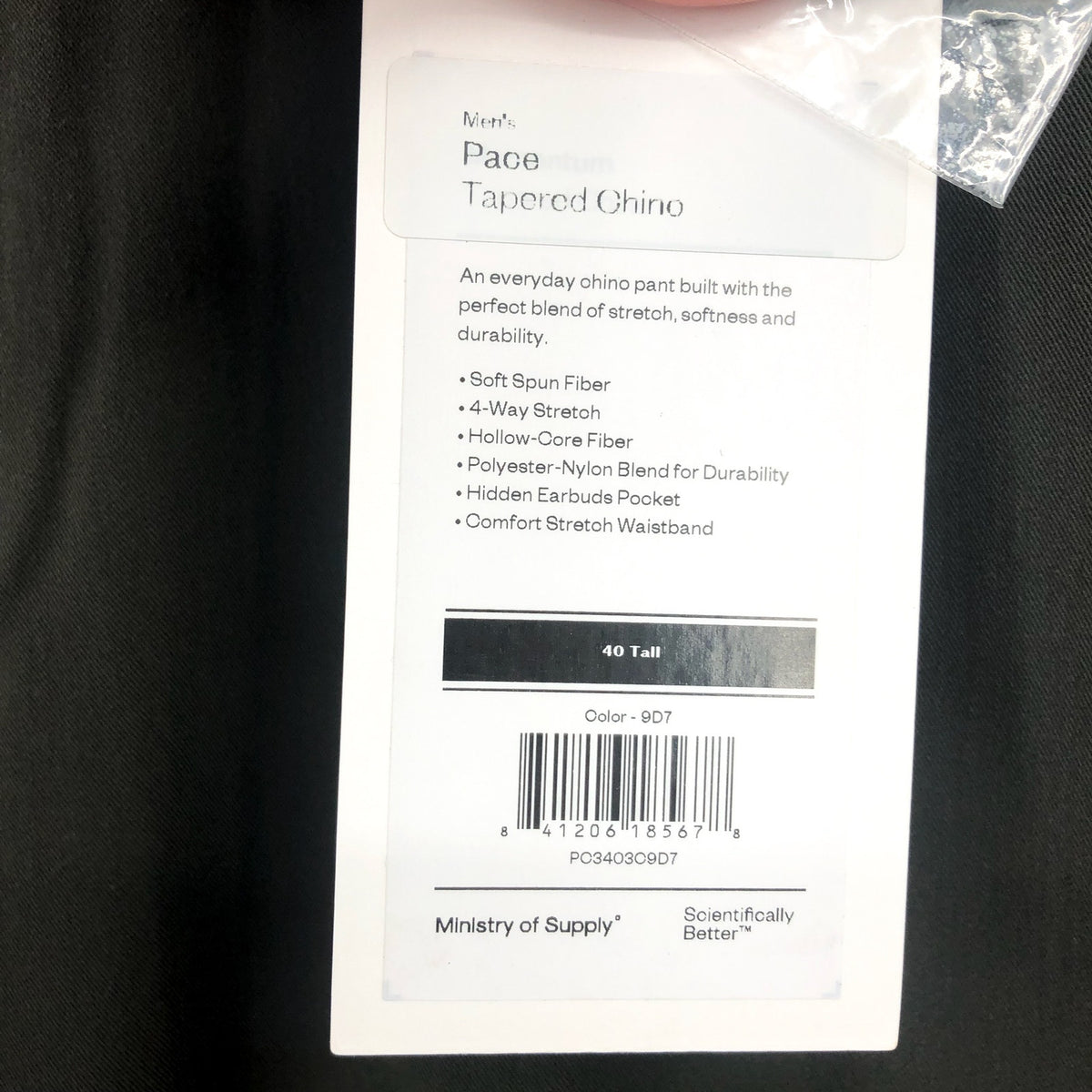 MINISTRY OF SUPPLY Men's Pace Chino Pants 40x34 Dark Olive Green NWT