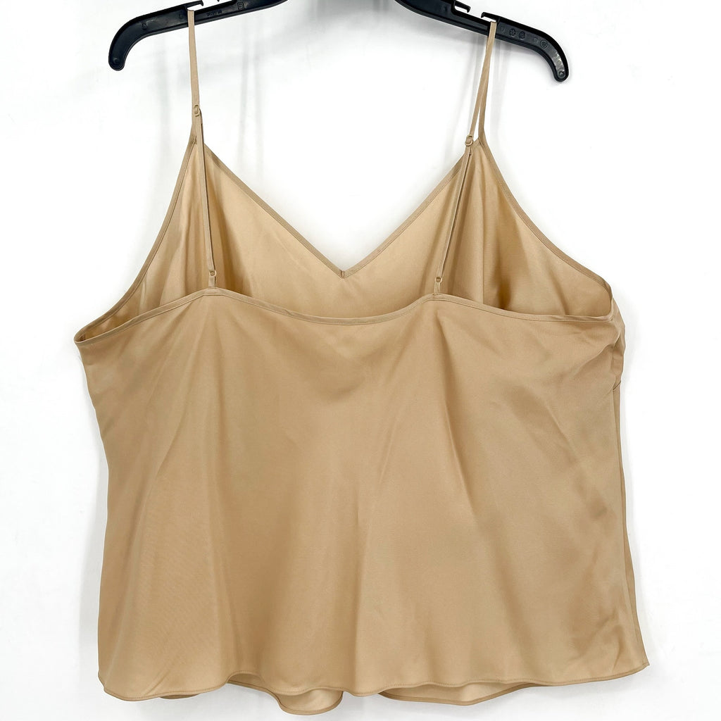 VINCE Women's V-Neck Camisole Top XXXL Beige Nude Champagne NWOT