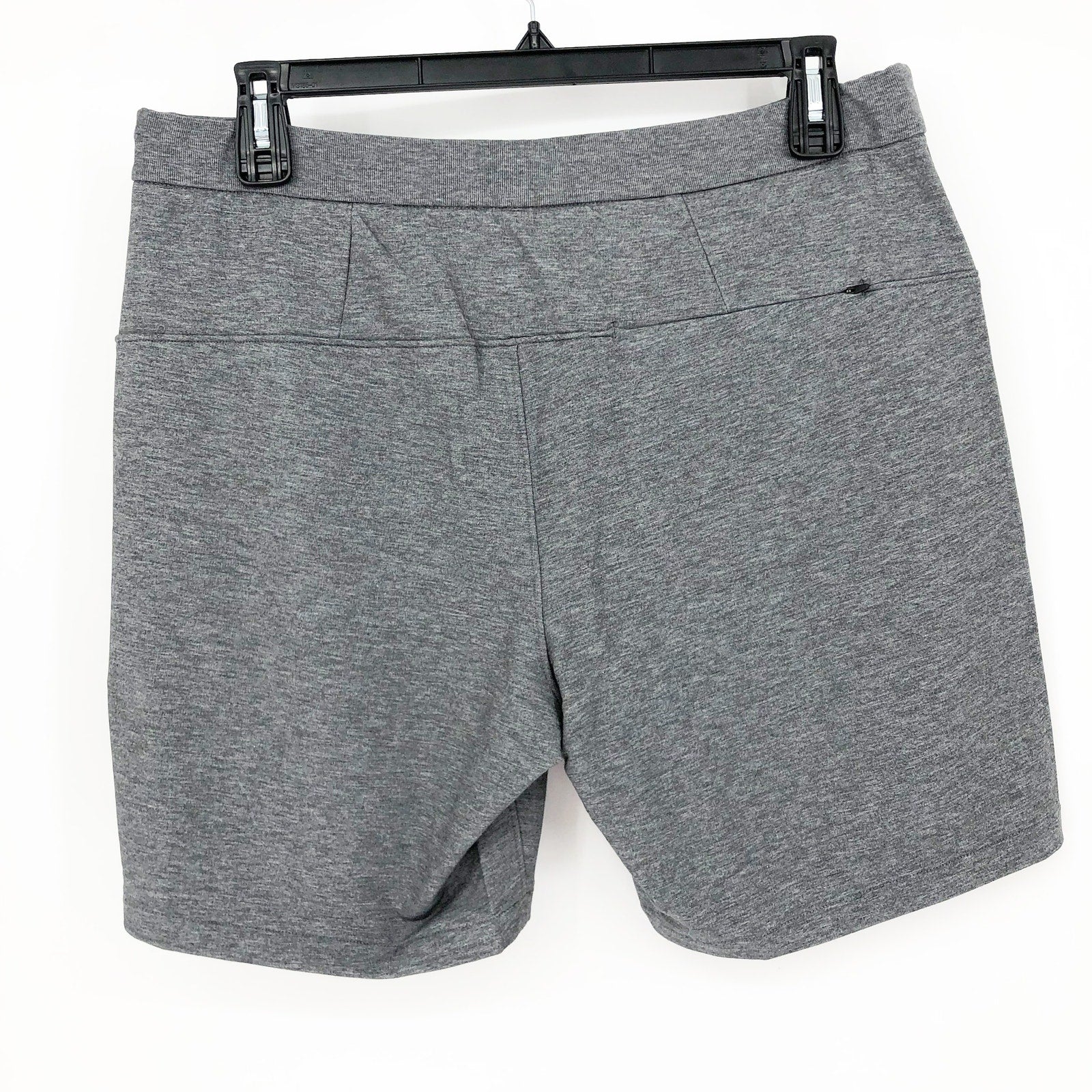 Ministry of Supply Mens Fusion Terry Shorts Large Grey Pull-On 8" NWT