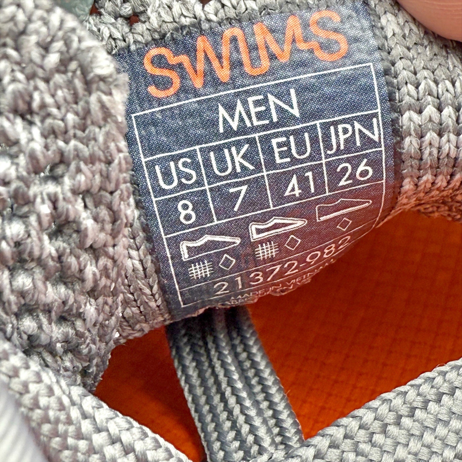 SWIMS Mens Tennis Knit 2.0 Casual Sneakers Size 8 EU 41 Grey Knit NWOB