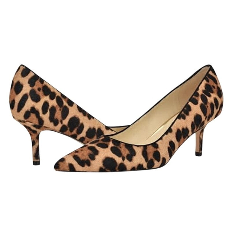Nine West Womens Arlene Pumps US 9.5 M EU 40.5 Leopard Calf Hair NIB