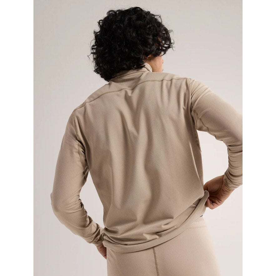 ARC'TERYX Men's Rho LT Zip Neck Sweatshirt Small Tan Smoke Bluff Lightweight NWT