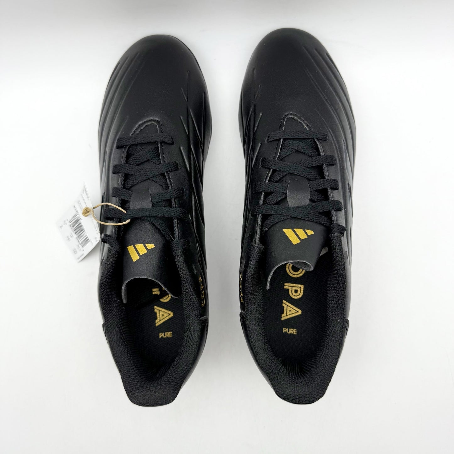 Adidas Kids Copa Pure II Club Football Cleats US 6 Black Gold Athletic NIB