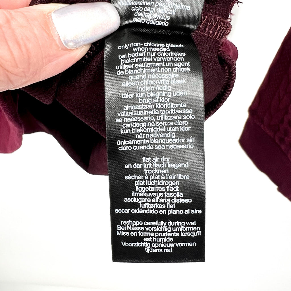 LIVERPOOL Men's Cable Knit Crew Neck Sweater Small Burgundy Red Jacquard NWT