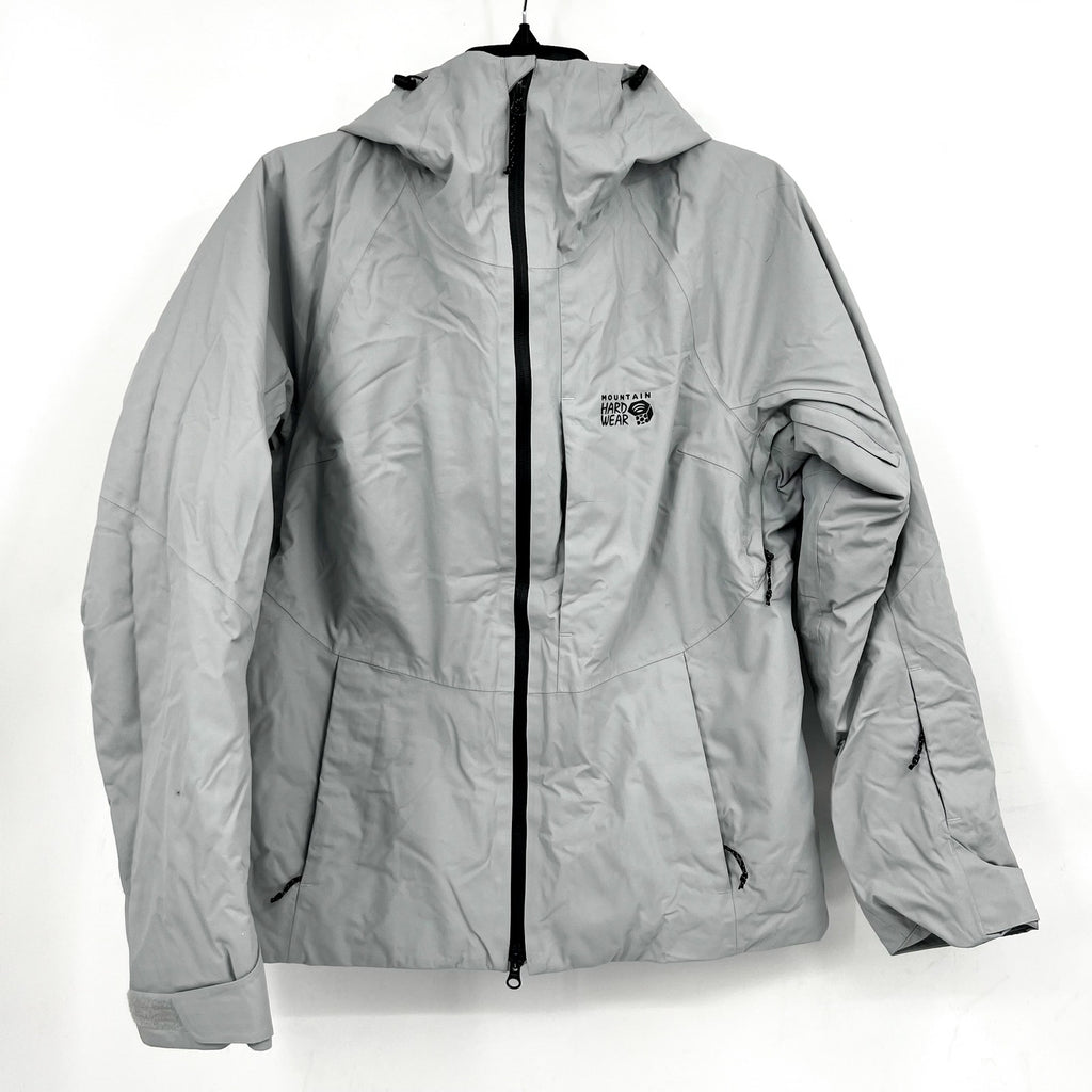 Mountain Hardware Womens Firefall 2 Winter Jacket Small Grey Zip Hood NWOT