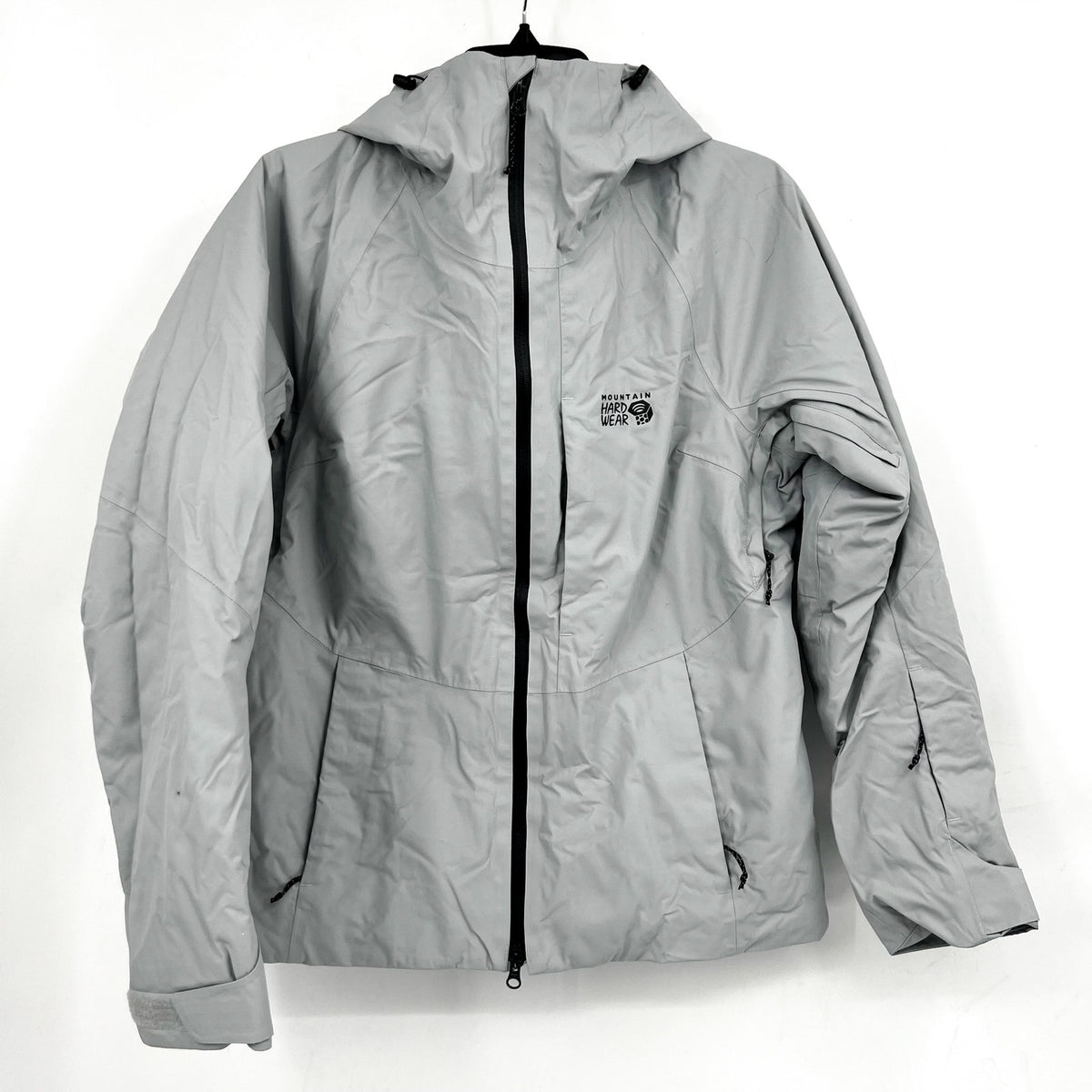 Mountain Hardware Womens Firefall 2 Winter Jacket Small Grey Zip Hood NWOT