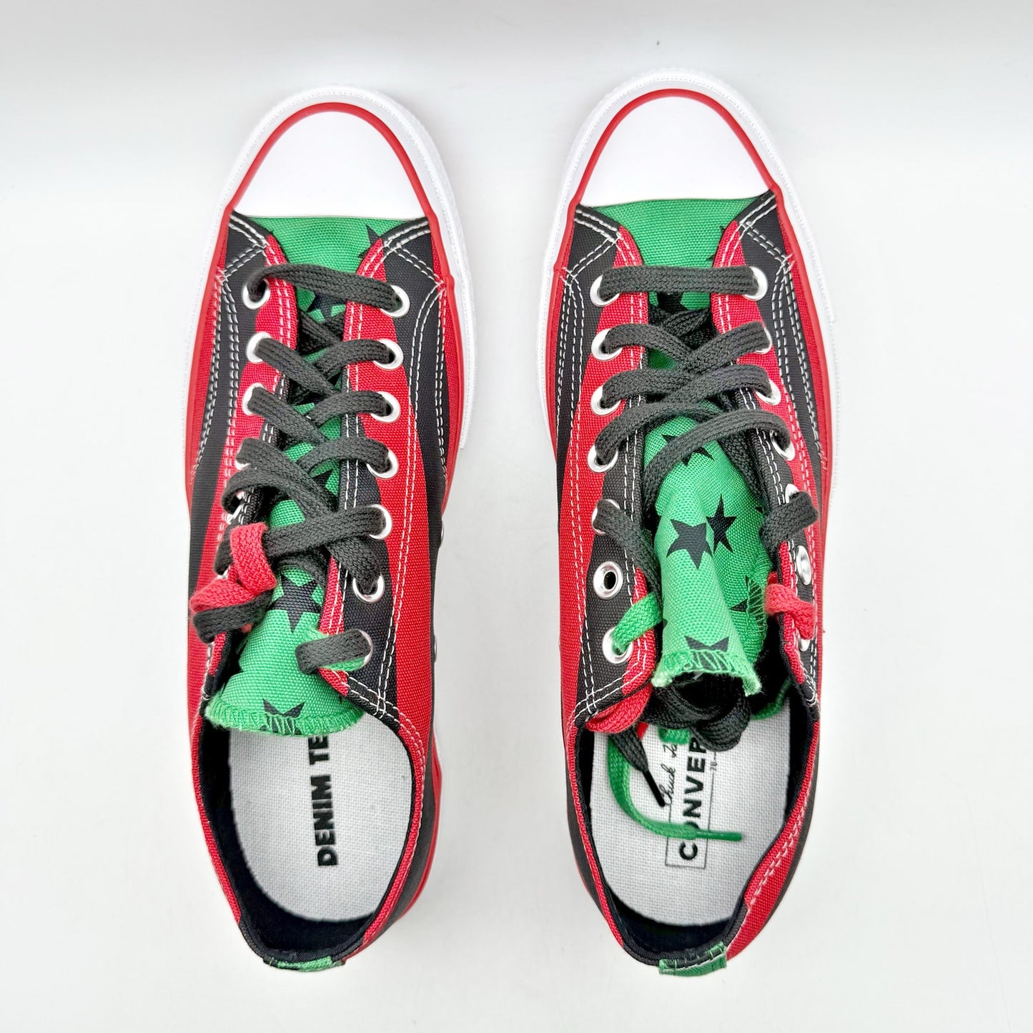 Converse Mens Chuck Taylor All Star 70 Ox Denim Tears Sneakers 9 Red Canvas NWOB