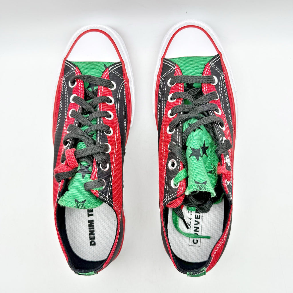 Converse Mens Chuck Taylor All Star 70 Ox Denim Tears Sneakers 9 Red Canvas NWOB