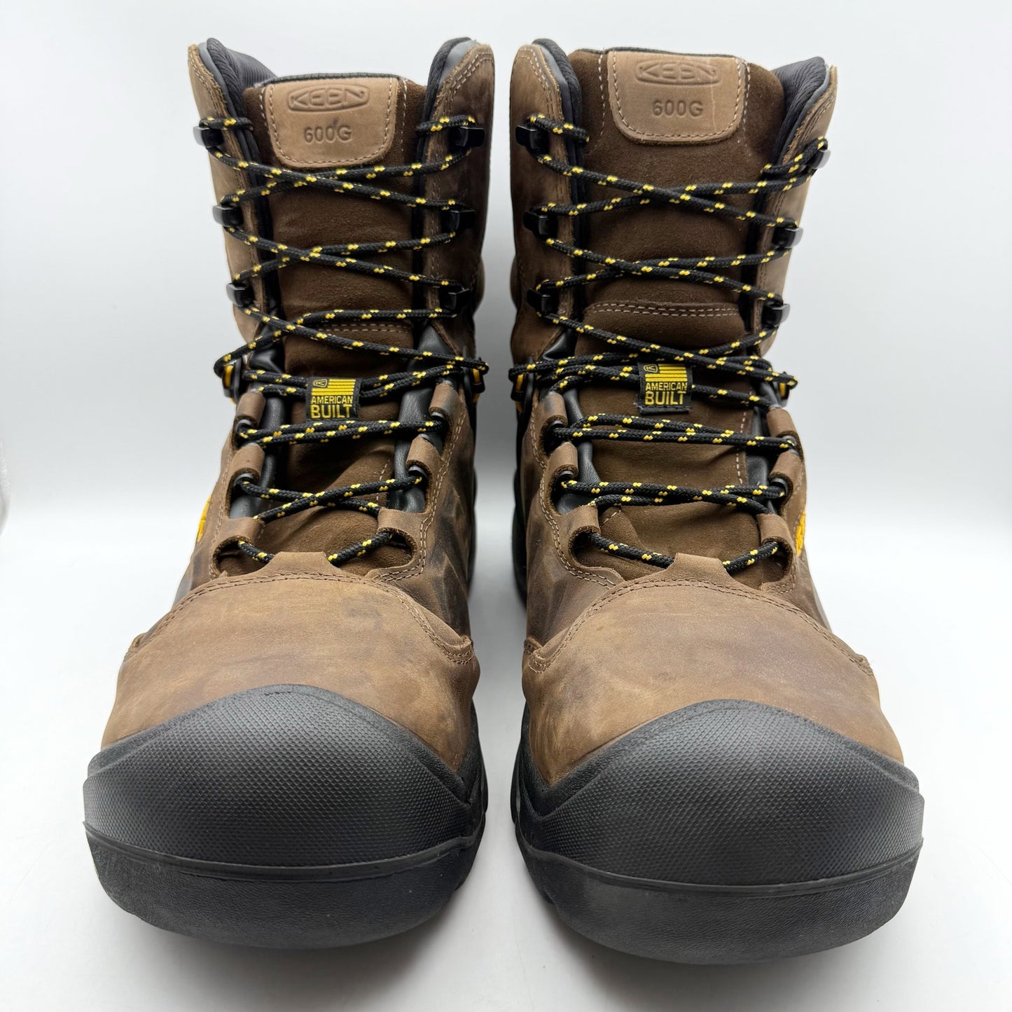 KEEN Mens Utility Dover 8" Work Boot US 14 D EU 47.5 Brown WP Carbon Toe NIB