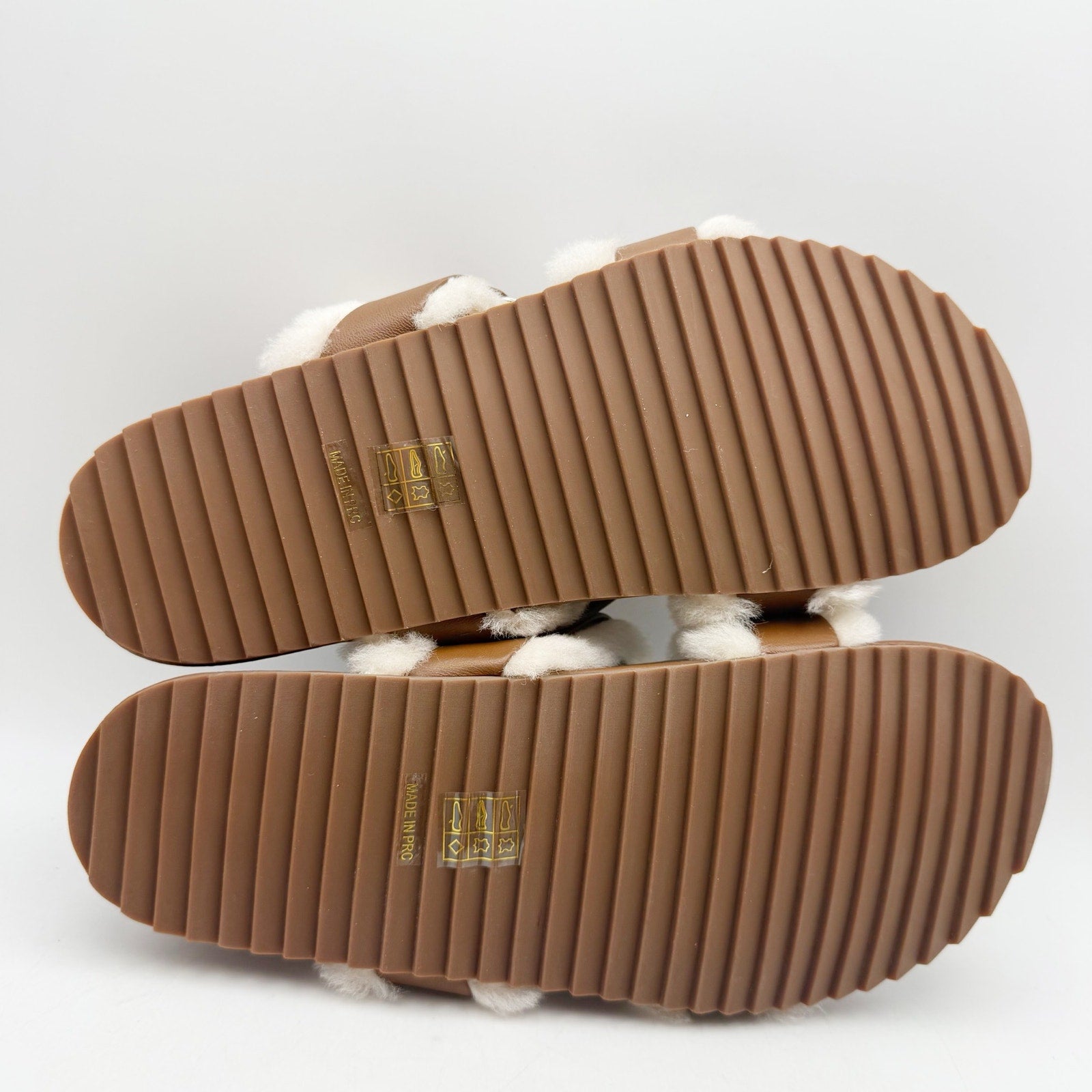 Senso Womens Dalley Slide Sandals EU 41 US 11 M Brown Leather Shearling NWOB