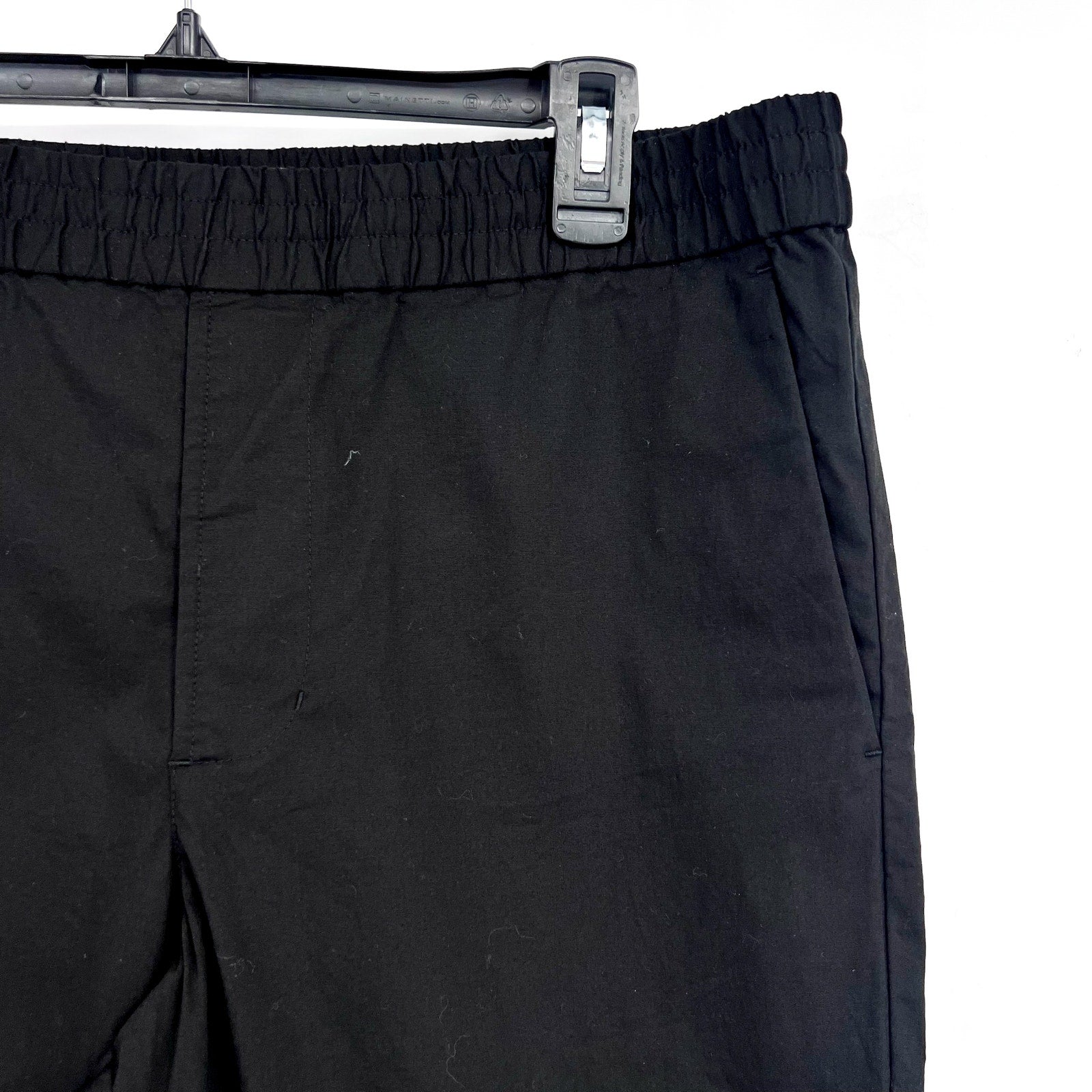 A9013. EVERLANE- MENS MEDIUM- Casual Pants Medium X 30 Black Cotton Twill Pull-on NWT