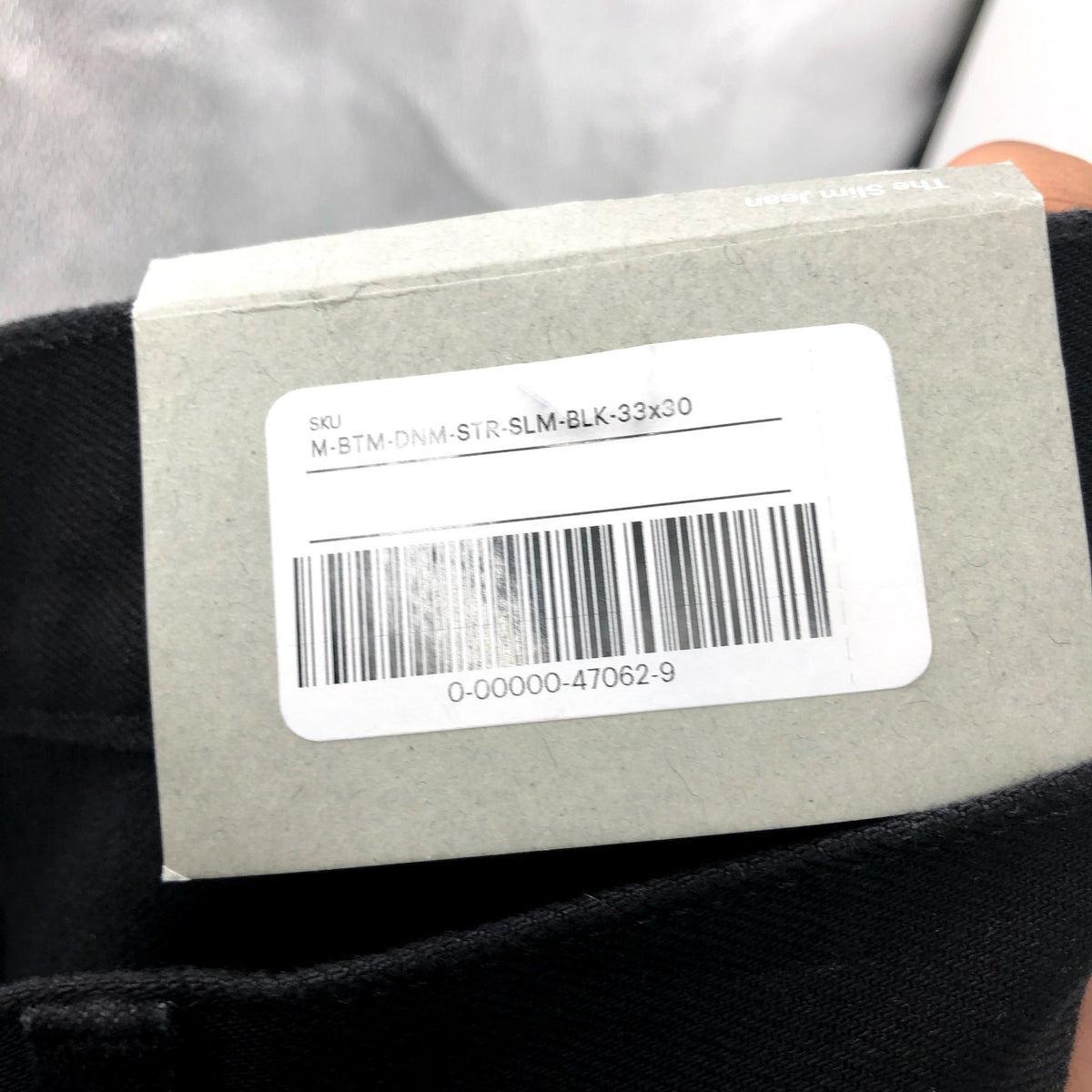 EVERLANE UNIFORM Men's The Slim Jeans 33x30 Black 4-Way Stretch Organic NWT