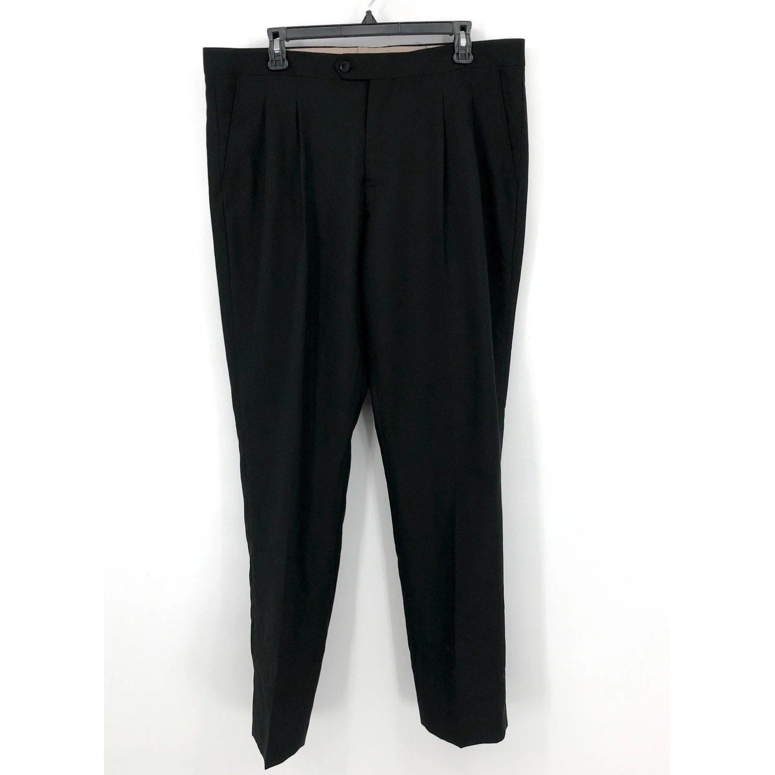 OPPOSUITS Mens Tuxedo Dress Pants 40 x 34 Black Pleated Slim Straight Leg NWOT