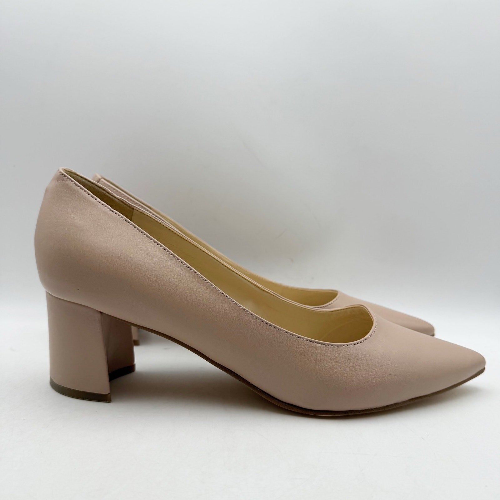 Nine West Womens lSSA Pumps Size 11 M Beige Nude Leather NWOB