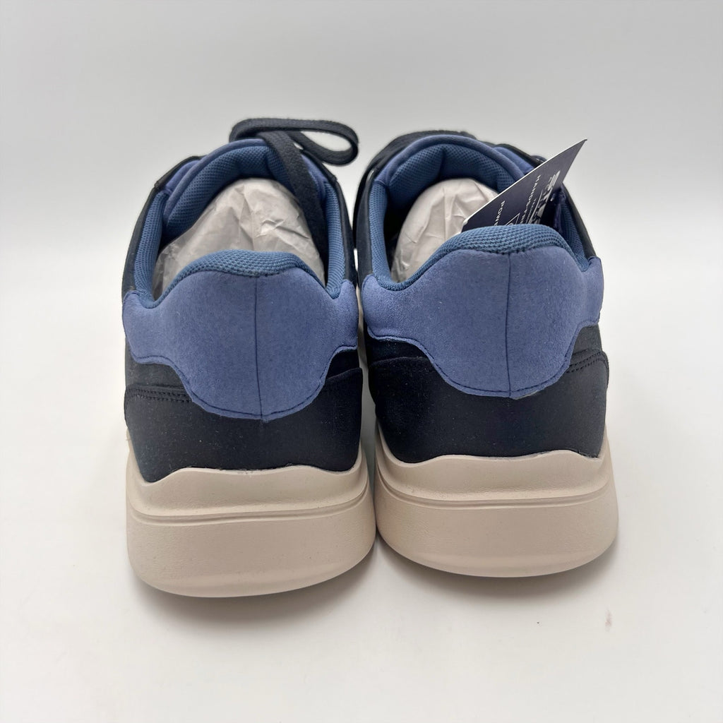 Rockport Mens Tristen Step Activated Sneakers Size 11.5 WIDE Blue Leather NWOB