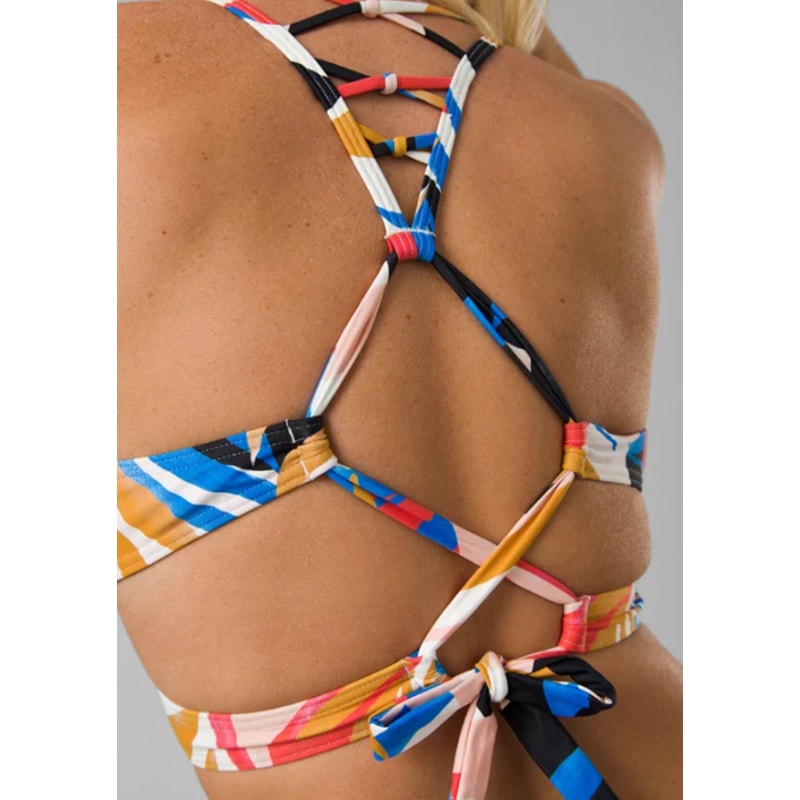 PRANA Women's Atalia Bikini Top XS Tropics Print Floral Racer Back NWT