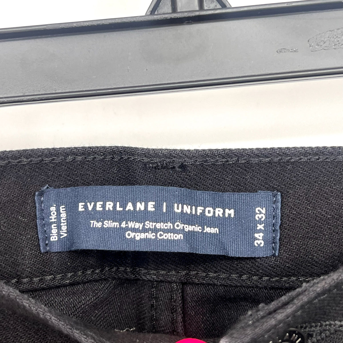EVERLANE Uniform Men's Slim Jeans 34x32 Black 4-Way Stretch Organic NWT