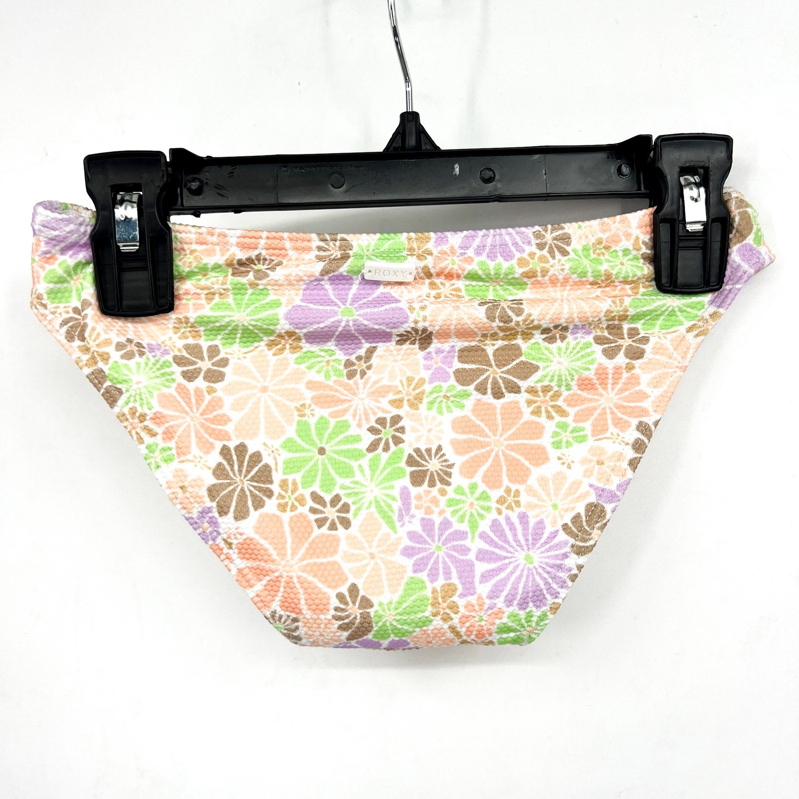 ROXY Girl's All About Sol Cropped Bikini Set Size 16 Pink Pastel Floral NWT