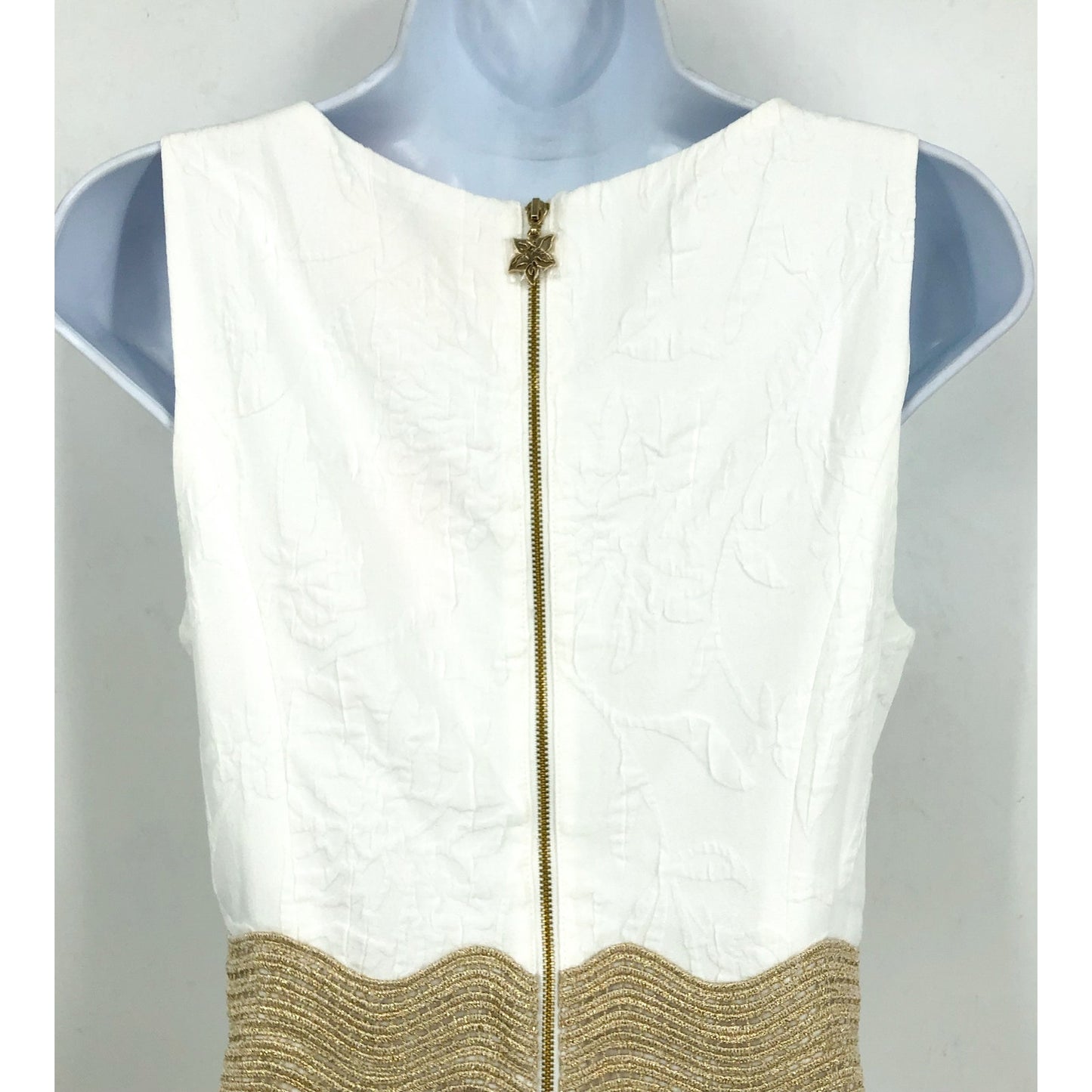 LILLY PULITZER Siarra Dress Size 4 White Caliente Pucker Jacquard Sleeveless NWT