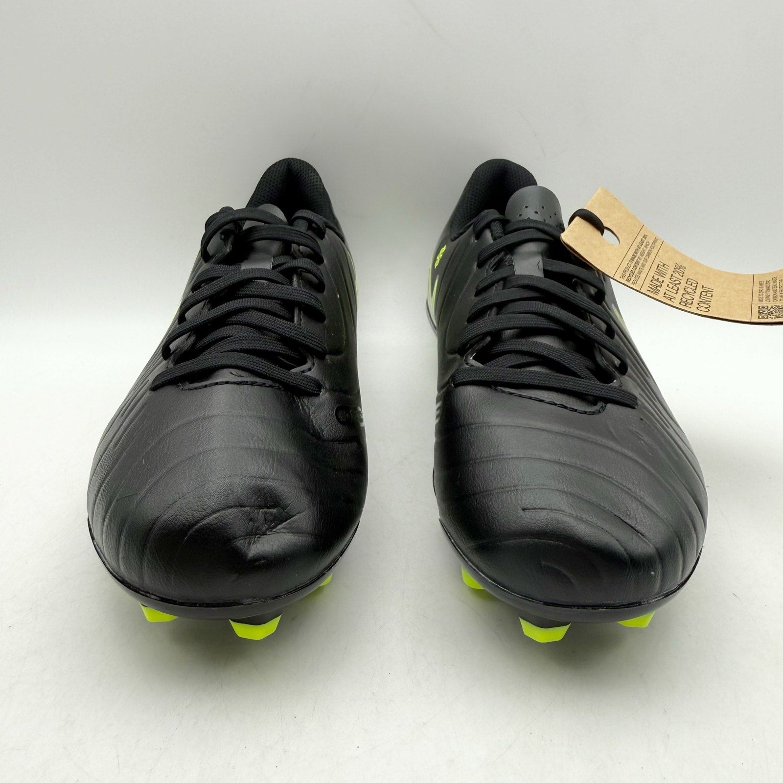 Nike Big Kids Legend 10 Club Soccer Cleats Youth 3.5 Black Yellow DV4352 NWOB