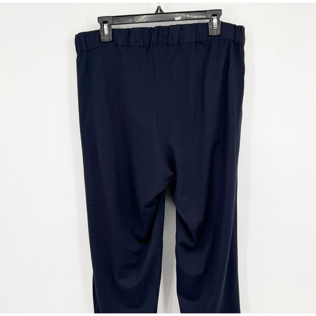 HANRO Men's Night & Day Long Cotton Pants XL Navy Blue Drawstring Pockets NWOT