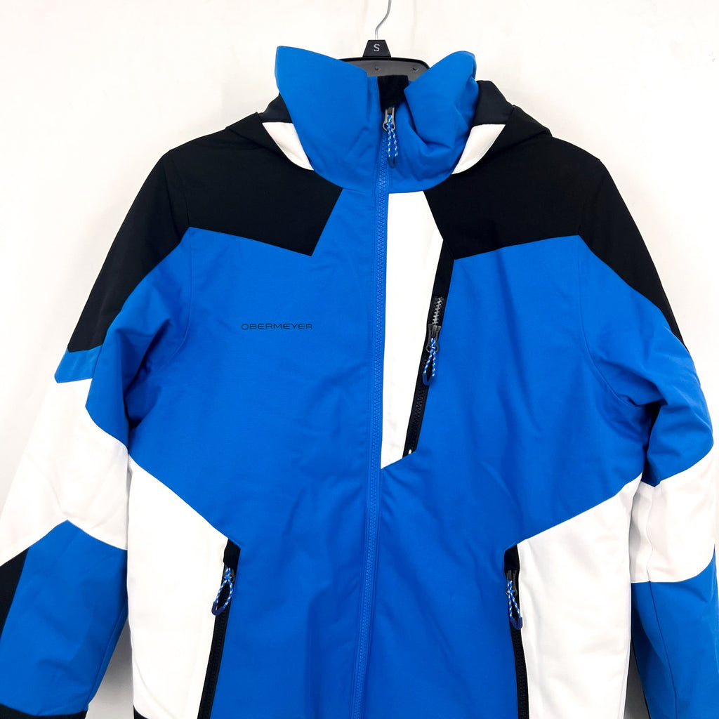 OBERMEYER Youth Boys Fleet Winter Jacket Large (14-16) Blue/Black NWOT