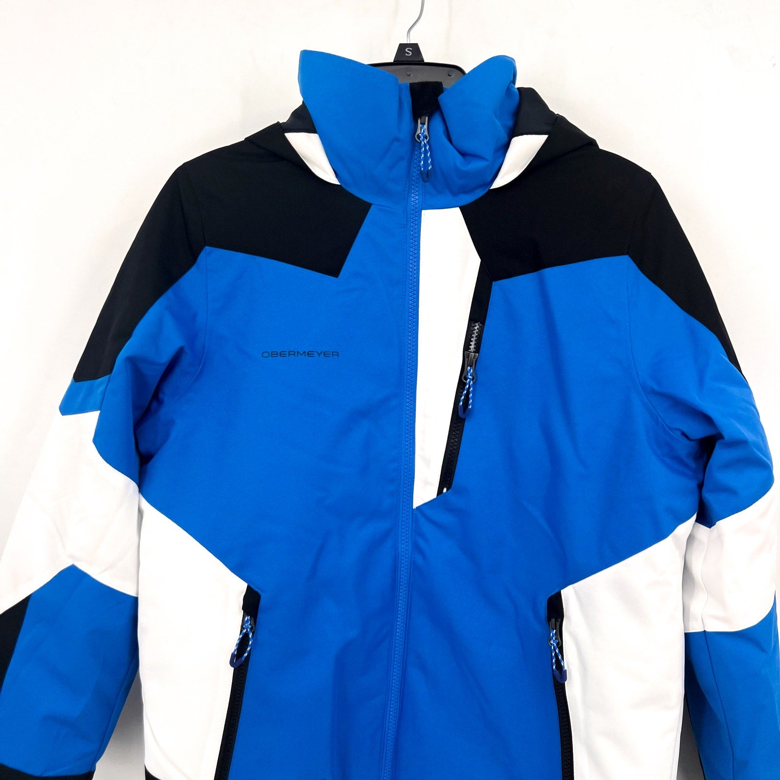 OBERMEYER Youth Boys Fleet Winter Jacket Large (14-16) Blue/Black NWOT