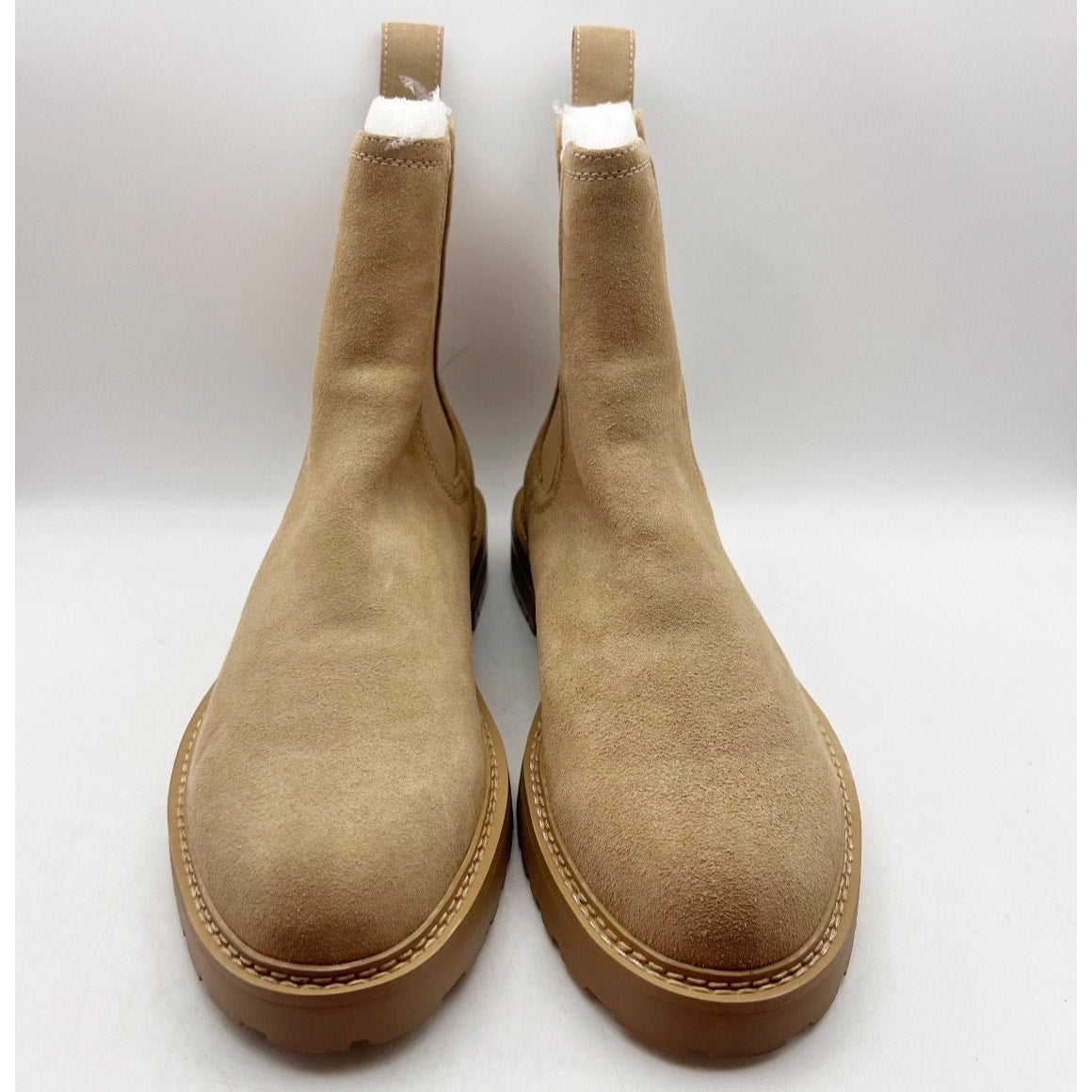 Saint Morta Men's Chunky Chelsea Boots Size 11 EU 45 Tan Suede NIB
