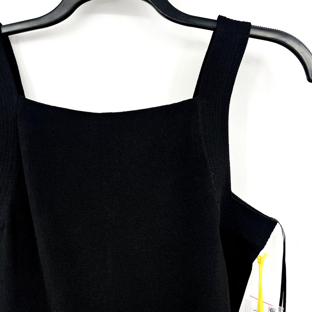 CECE Women's Square-Neck Tank Top Medium Rich Black Sleeveless NWT