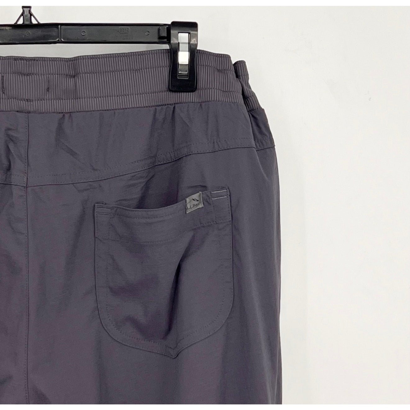 L.L BEAN Women's Vista Camp Pants Large Grey Granite Crop Mid Rise NWT