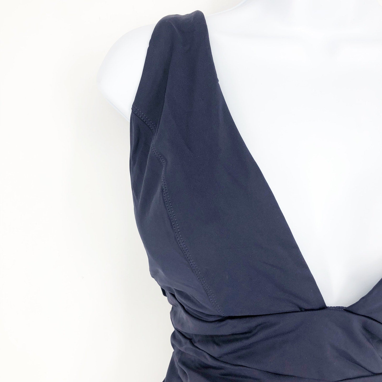 ANDIE SWIM Sardinia One Piece Swimsuit 3XL Blue Plunge V-Neck Open Back NWT