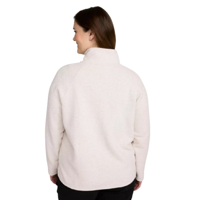 L.L BEAN Womens Lakewashed Full-Zip Sweater Medium White Sea Salt NWT