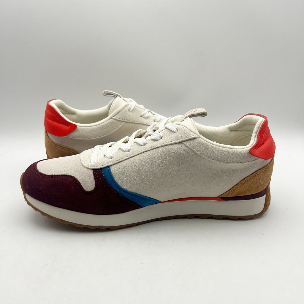 Vionic Womens Monarch Casual Sneakers Size 10 EU 41 Off White Multi Suede NIB