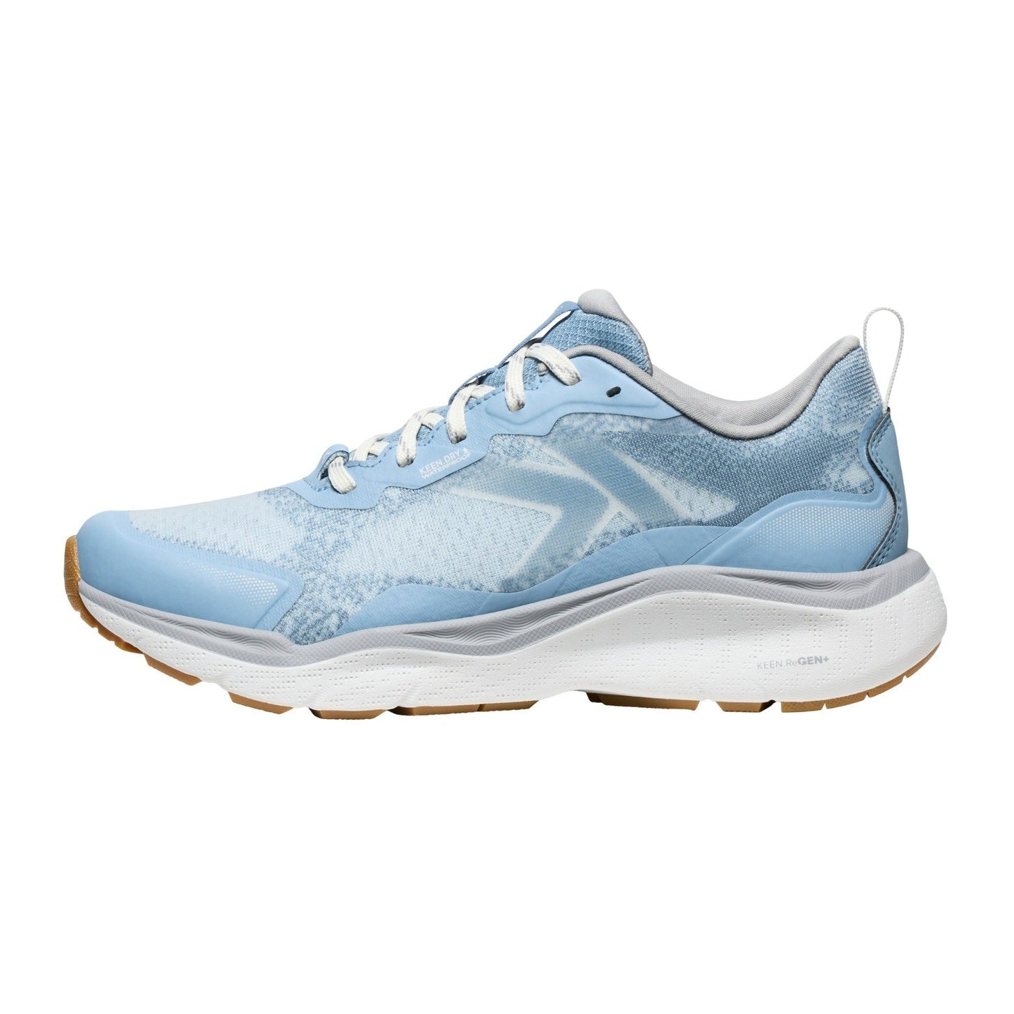 Keen Womens Leiki Hiking Shoes Size 9.5 Blue White Waterproof Sneakers NWOB