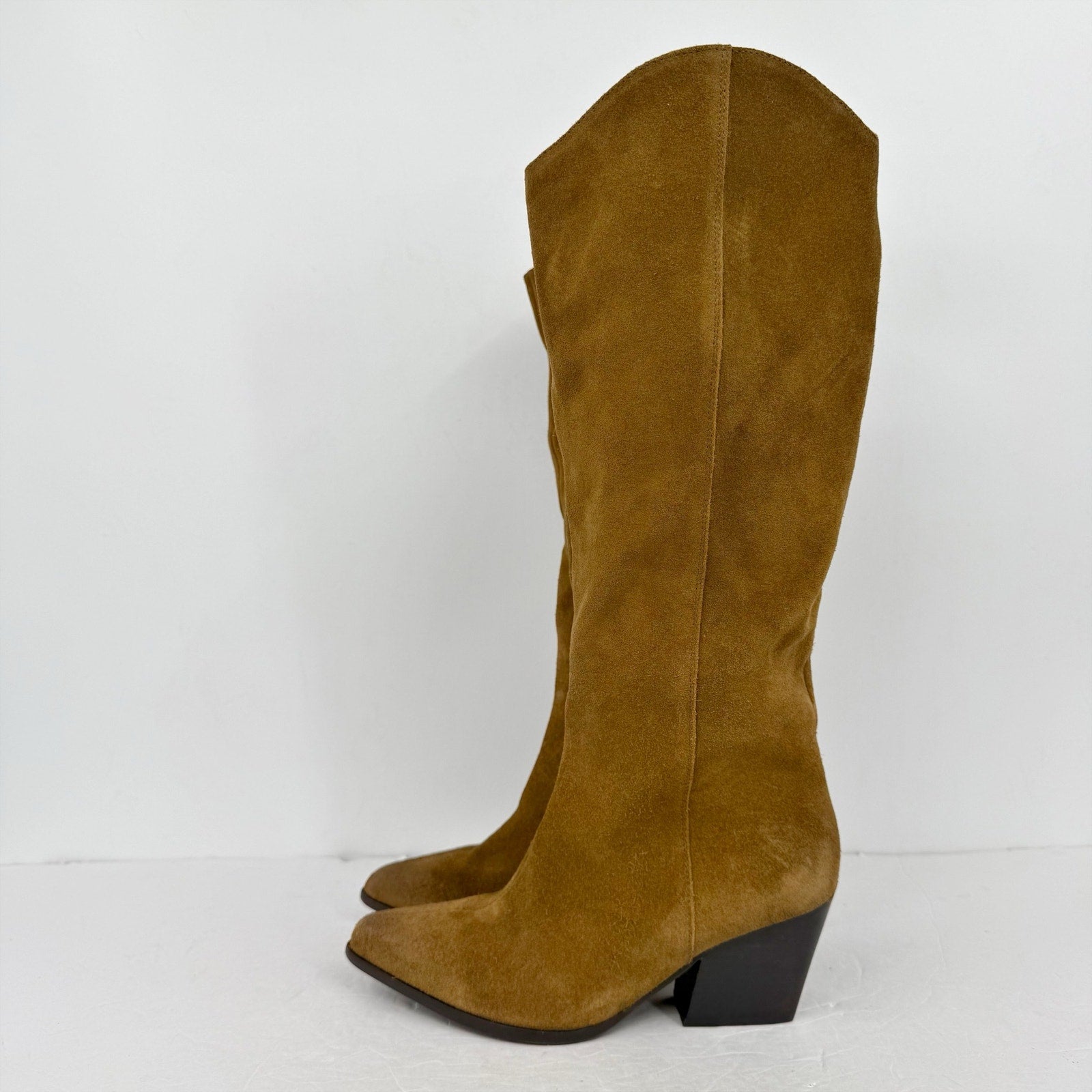 Seychelles Womens Begging You Knee High Boots US 7.5 M Brown Suede NWOB