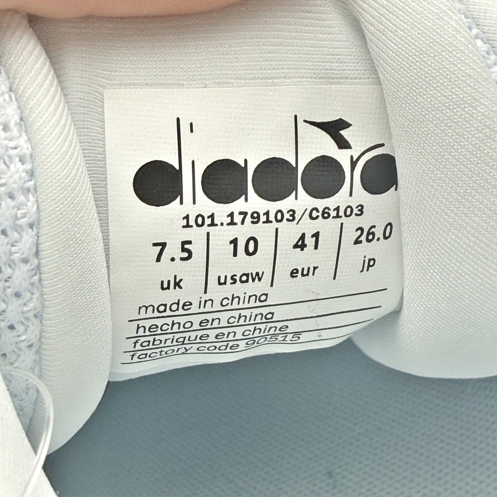 Diadora Womens B.ICON 2 Tennis Sneakers US 10 EU 41 White Silver Athletic NWOB