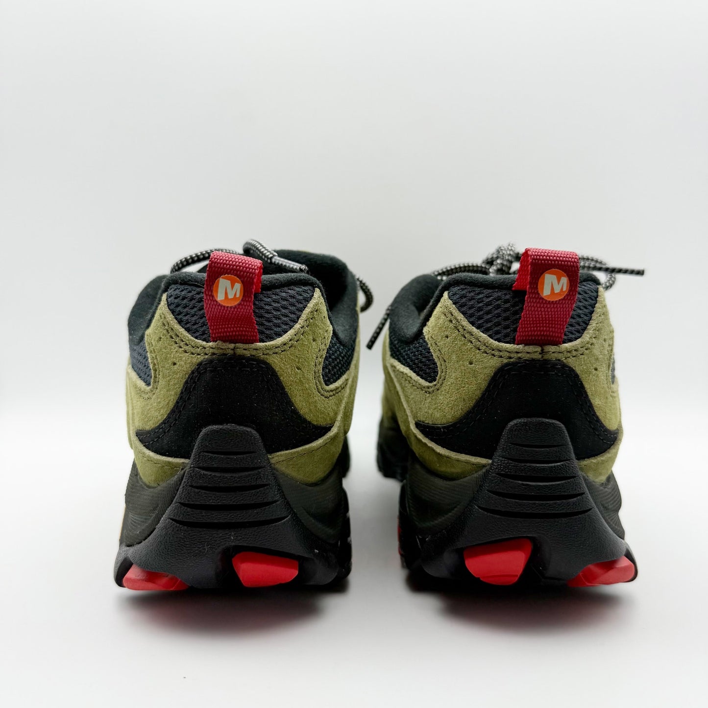 Merrell Mens Moab 3 Hiking Sneakers US 10 Green Black Suede Leather NIB