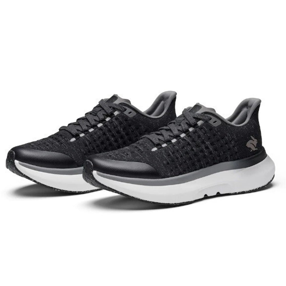 Rabbit Mens Dream Chaser Running Shoes Size 12.5 Black White Athletic NIB