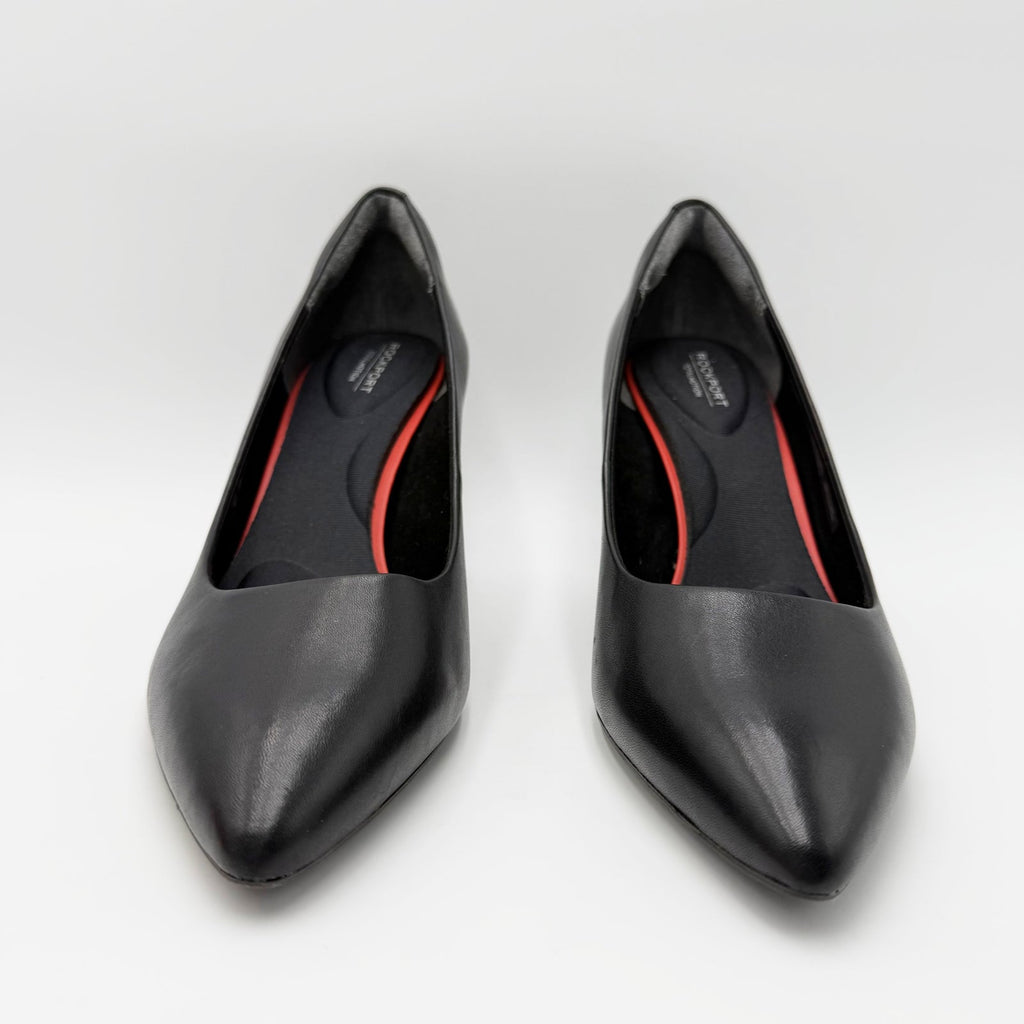 Rockport Womens Total Motion 75mm Pointy Toe Pumps Size 8.5 Black Heels NWOB