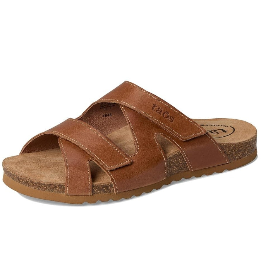 Taos Footwear Womens Casita Sandals Size 10 M Tan Brown Leather Flats NIB