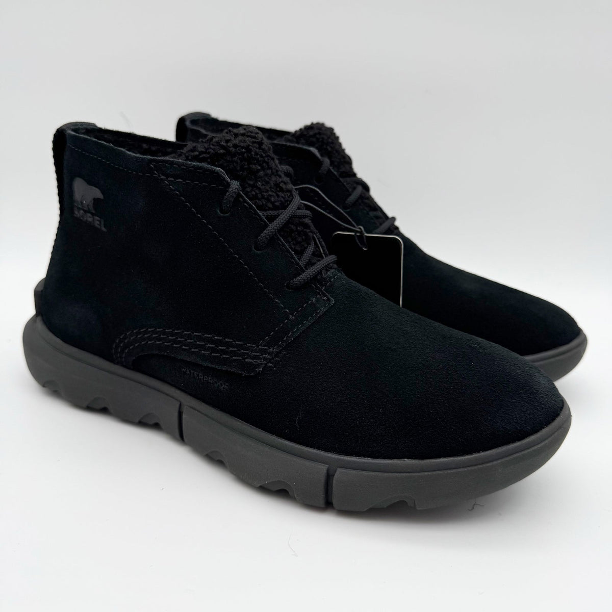 Sorel Women Explorer Next Drift Bootie US 6.5 EU 37.5 Black Suede Waterproof NIB