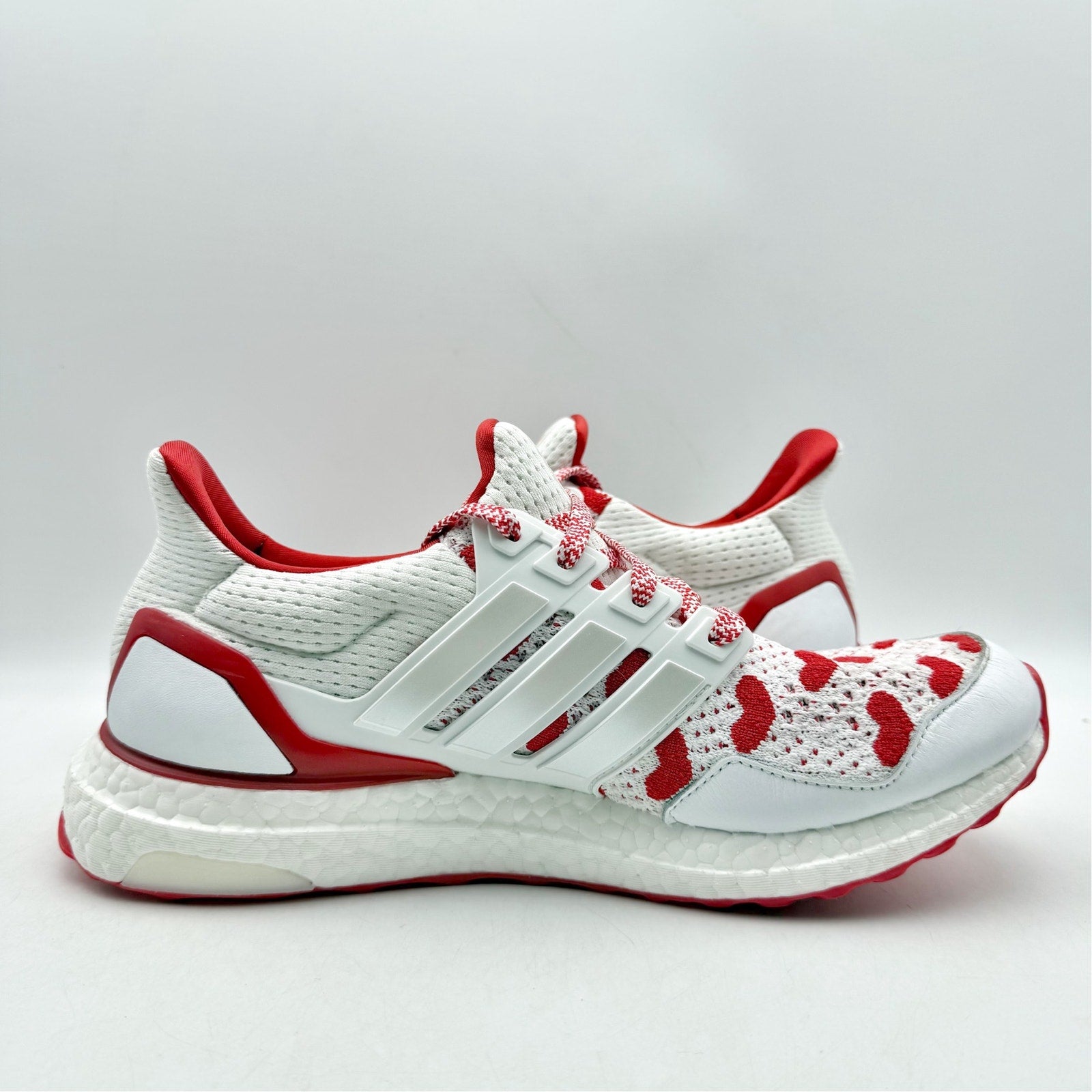 Adidas Womens Ultraboost 1.0 Running Shoes US 9 White Red Athletic NWOB